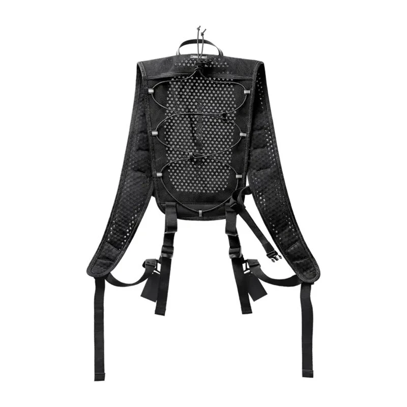Alça de ombro Hypershell AeroFlex – acolchoamento ergonómico Air-Mesh, ajuste universal, carga de 20 kg, Stealth Black