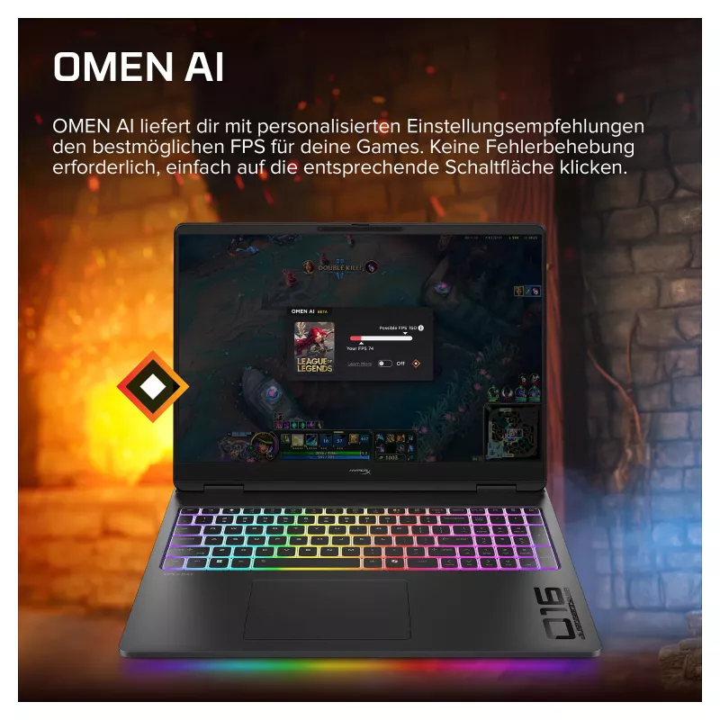 HyperX OMEN 16-ak1090ng portátil gaming, 16.1