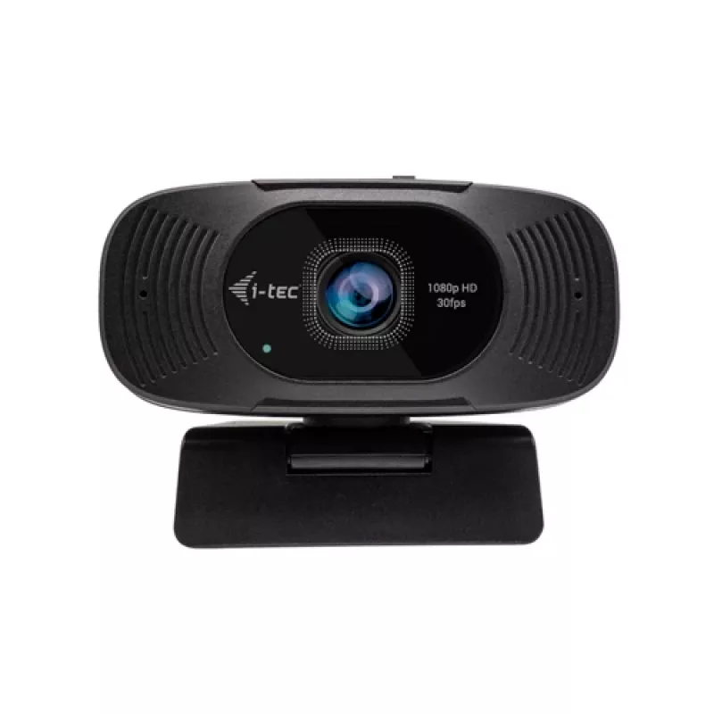 I-TEC Solomon 200 Webcam de negócios Full HD 1080p com microfones duplos e obturador de privacidade