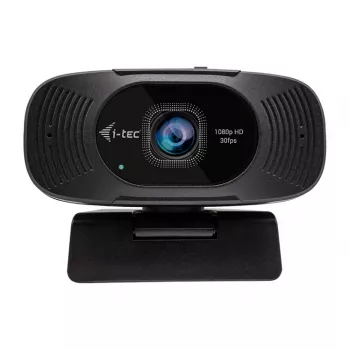 I-TEC Solomon 200 Webcam de negócios Full HD 1080p com microfones duplos e obturador de privacidade
