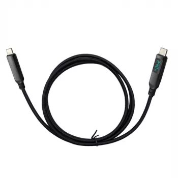 I-TEC Cabo Thunderbolt 4/USB4 Class Pro 240W com LCD 40 Gbps 150 cm