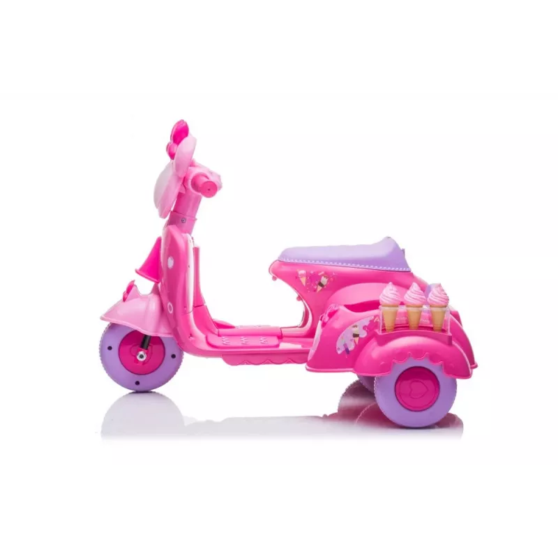 Triciclo scooter de gelados JT5258 rosa