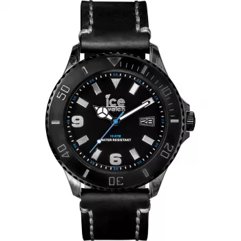 Relógio de pulso de homem ICE VT.BK.B.L.13 (44mm) quartzo analógico preto bracelete em silicone