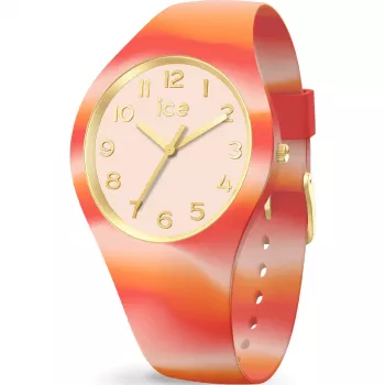 ICE Relógio de mulher 22600 (28 mm) - Bracelete de silicone rosa, quartzo analógico, 10 ATM à prova de água