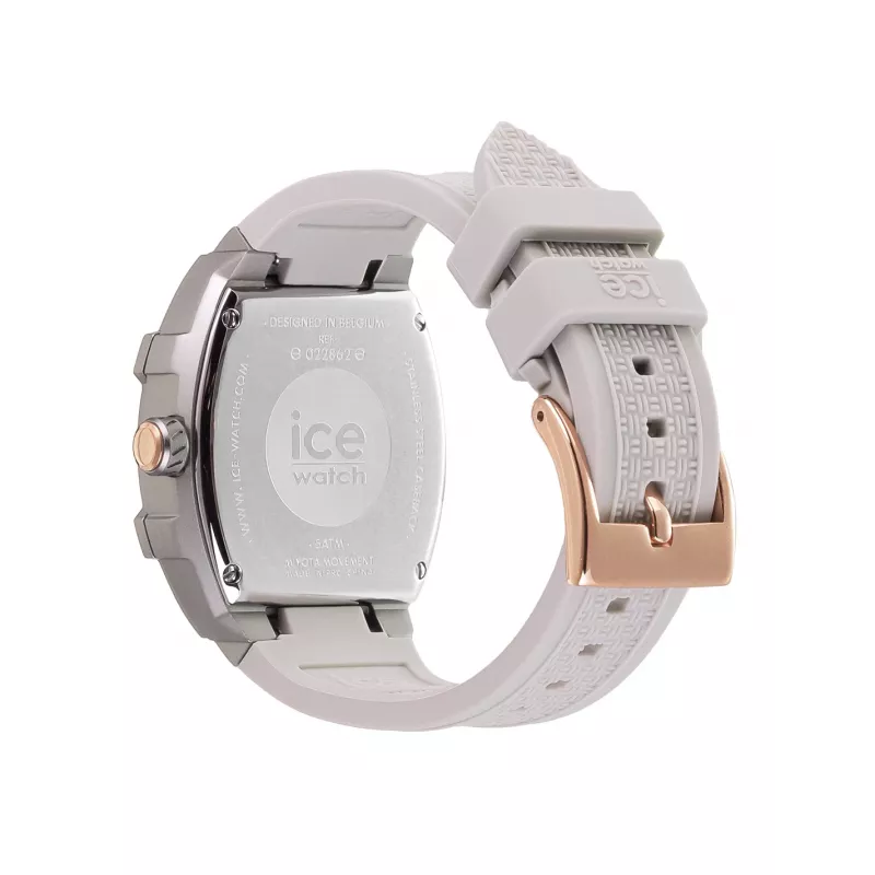 Relógio de mulher ICE 22862 (35mm) - Lotus pastel lilás/rosa silicone quartzo