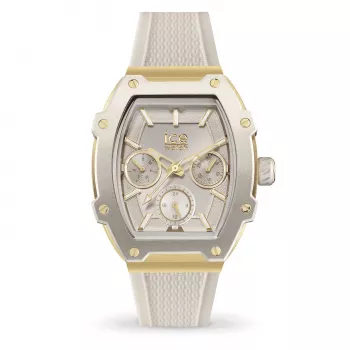 Relógio de mulher ICE 22869 (35 mm) - silicone rosa, quartzo analógico, 10 ATM