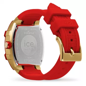 ICE Relógio de mulher 22870 (35 mm) - Bracelete de silicone rosa, quartzo analógico, 10 ATM à prova de água