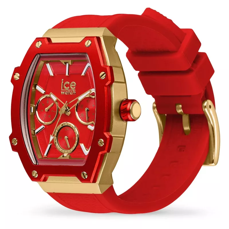 ICE Relógio de mulher 22870 (35 mm) - Bracelete de silicone rosa, quartzo analógico, 10 ATM à prova de água