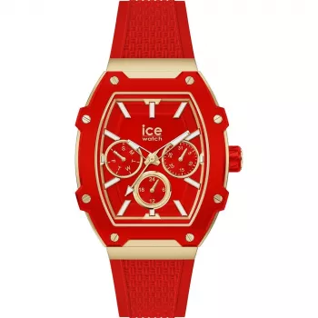 ICE Relógio de mulher 22870 (35 mm) - Bracelete de silicone rosa, quartzo analógico, 10 ATM à prova de água