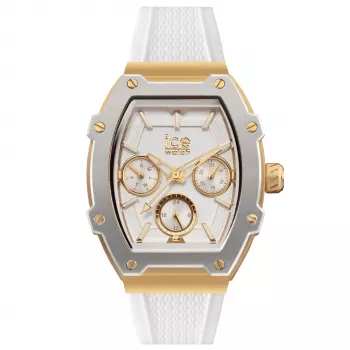 Relógio ICE mulher 22871 (35mm) - pulseira de silicone rosa, movimento de quartzo japonês, 10 ATM