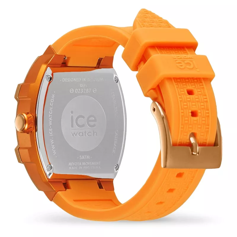 ICE Relógio de mulher 23287 (35 mm) - Bracelete de silicone rosa, quartzo analógico, 10 ATM à prova de água