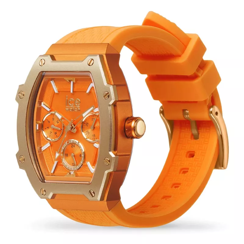 ICE Relógio de mulher 23287 (35 mm) - Bracelete de silicone rosa, quartzo analógico, 10 ATM à prova de água