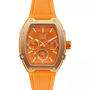 ICE Relógio de mulher 23287 (35 mm) - Bracelete de silicone rosa, quartzo analógico, 10 ATM à prova de água
