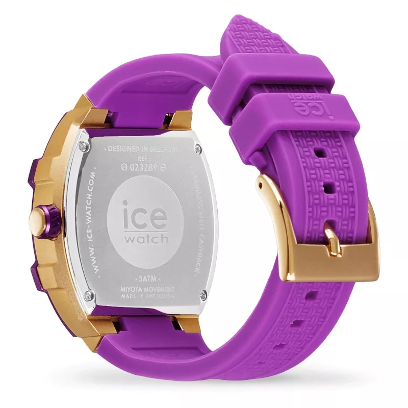 Relógio de mulher ICE 23289 (35mm) - silicone rosa - quartzo analógico - resistente à água 10 ATM