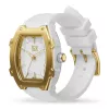 ICE relógio para senhora 23318 (36mm) – bracelete de silicone rosa, analógico de quartzo, resistente à água 10 ATM