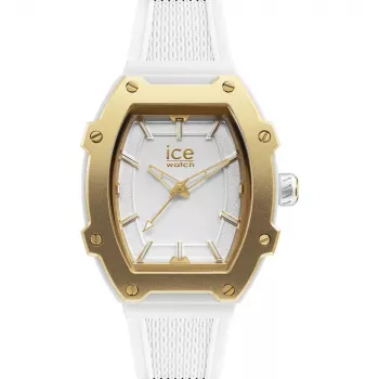 ICE relógio para senhora 23318 (36mm) – bracelete de silicone rosa, analógico de quartzo, resistente à água 10 ATM