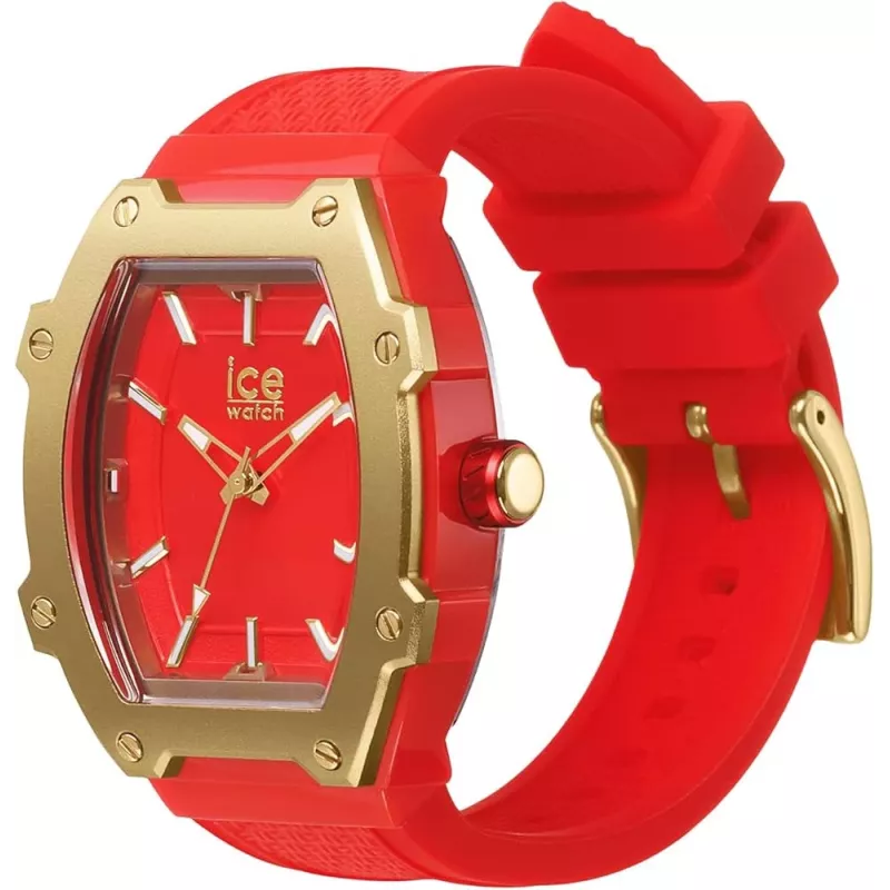 ICE relógio para senhora 23320 (36mm) – bracelete de silicone rosa, analógico de quartzo