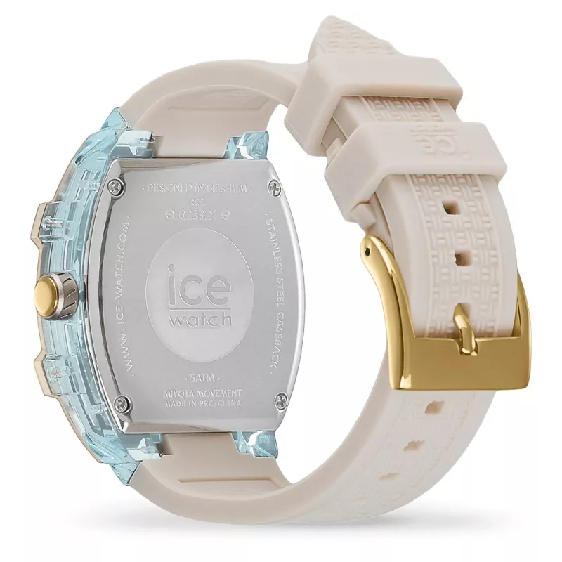 ICE relógio de mulher 23321 rosa 36mm quartzo analógico bracelete de silicone 10 ATM