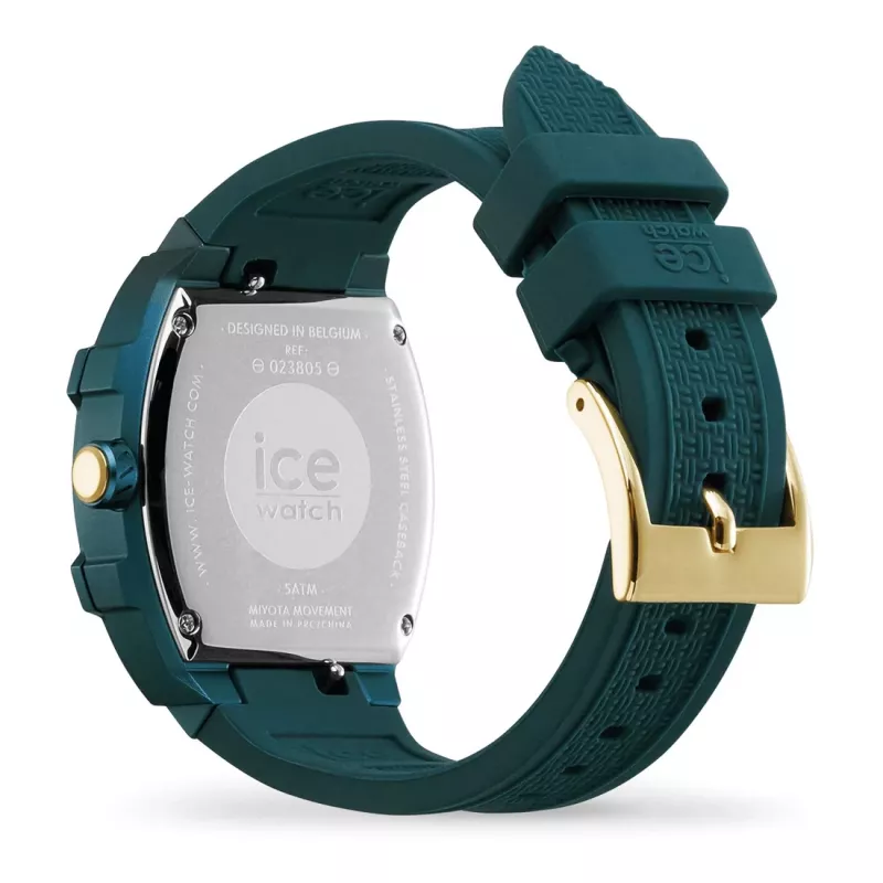 Relógio de mulher ICE 23805 (45mm) - silicone rosa, quartzo analógico, 10 ATM