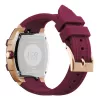 Relógio de mulher ICE 23806 (45mm) - Bracelete de silicone rosa, quartzo analógico, 10 ATM à prova de água