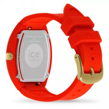 Relógio de mulher ICE 24542 (45mm) - bracelete de silicone branca, movimento de quartzo