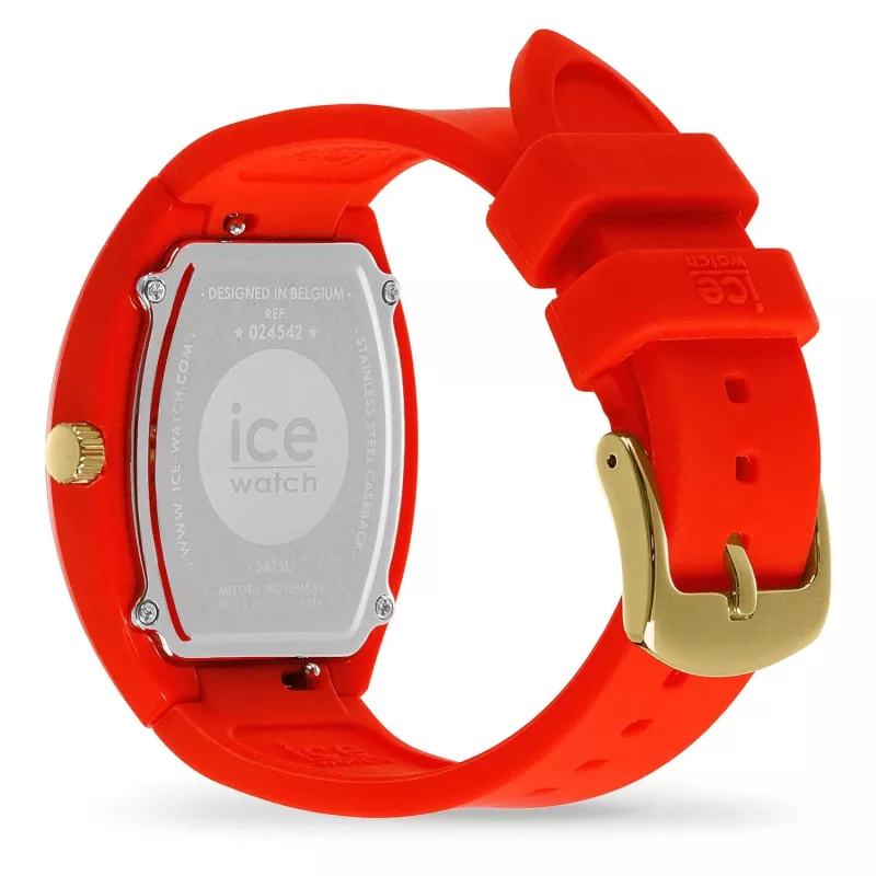ICE relógio para senhora 24542 (45mm) – bracelete de silicone branca, movimento de quartzo