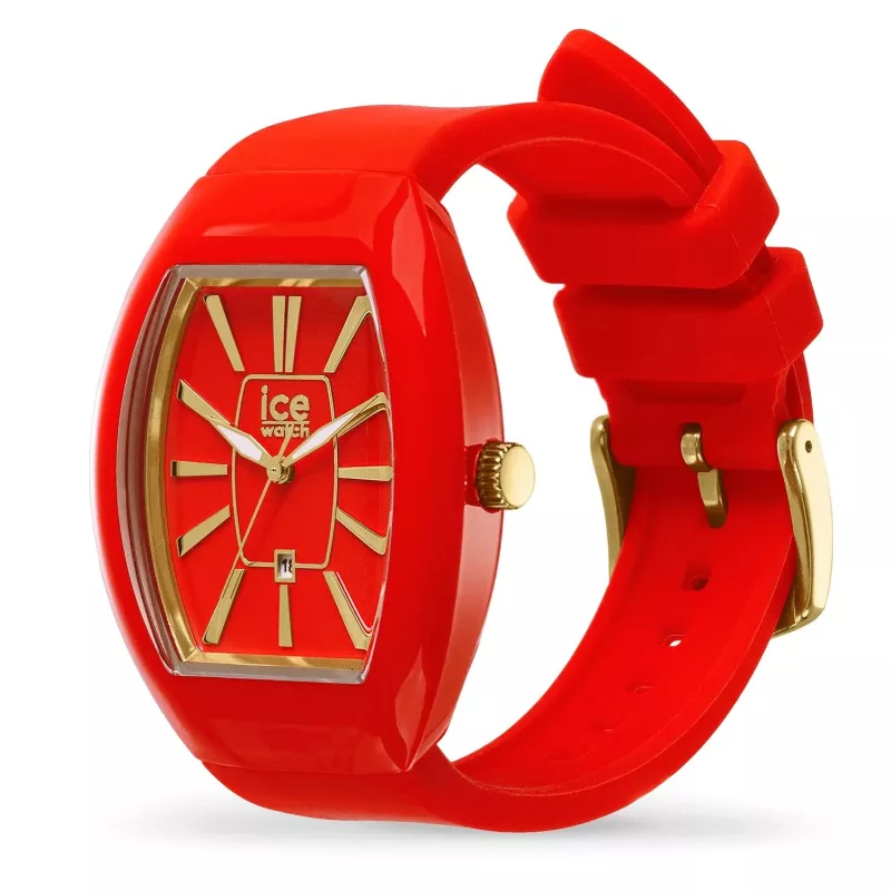 ICE relógio para senhora 24542 (45mm) – bracelete de silicone branca, movimento de quartzo