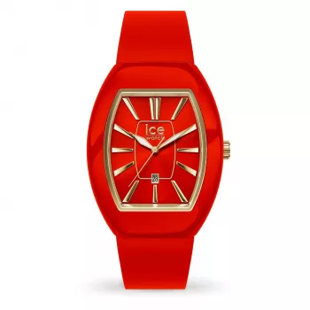Relógio de mulher ICE 24542 (45mm) - bracelete de silicone branca, movimento de quartzo