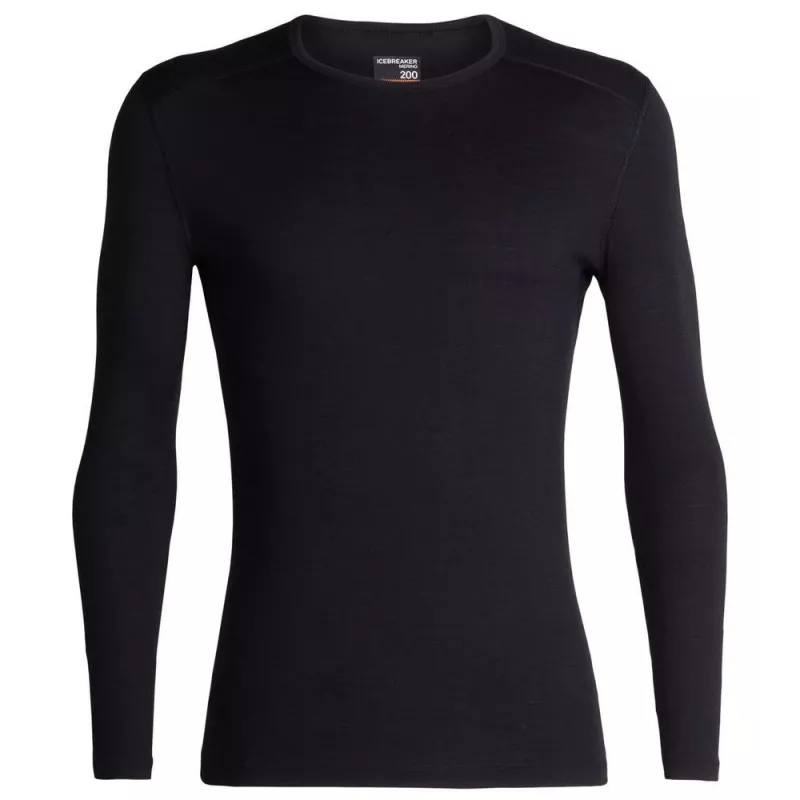 Icebreaker 200 Oasis L/S Crewe - Preto