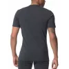 Icebreaker Anatomica S/S Crewe camisola interior - Black/Monsoon - tamanho M