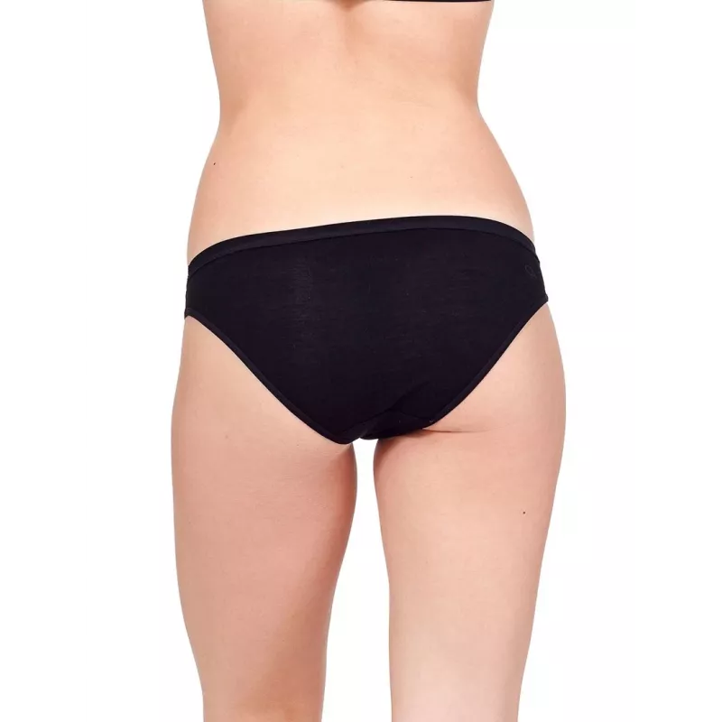Icebreaker homem 103164001 cuecas bikini de lã merino preto