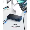 Docking station ICY BOX Heart Dock 2255 11 em 1, DisplayLink DL-6950, 2x HDMI/DP 4K@60Hz, Power Delivery 96W, LAN Gigabit, USB-C/A 10Gbps