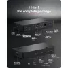 Docking station ICY BOX Heart Dock 2255 11 em 1, DisplayLink DL-6950, 2x HDMI/DP 4K@60Hz, Power Delivery 96W, LAN Gigabit, USB-C/A 10Gbps