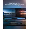 Docking station ICY BOX Heart Dock 2255 11 em 1, DisplayLink DL-6950, 2x HDMI/DP 4K@60Hz, Power Delivery 96W, LAN Gigabit, USB-C/A 10Gbps
