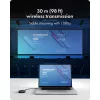 Icy Box IB-WL101 kit extensor HDMI sem fios - transmissor e recetor USB-C para HDMI, Full HD 1080p, alcance 30m, preto