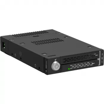 Rack móvel para SSD M.2 PCIe NVMe ICY DOCK ToughArmor MB833MK-B V2 em metal maciço