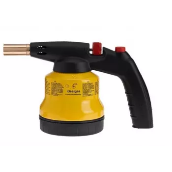 IDEALGAS Maçarico de Soldar com Ignição Piezoelétrica, Corpo Metálico, 1,9 kW