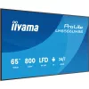 IIYAMA LH6566UHSB-B1AG 65 polegadas 4K UHD ecrã de sinalização digital com Android 11, 500 cd/m², 2x HDMI, USB-C, DP, WiFi, funcionamento 18/7