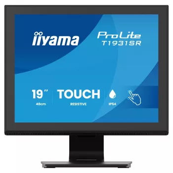 Monitor tátil resistivo IIYAMA ProLite T1931SR-B2S 19 polegadas 1280x1024 IPS 5:4, 14 ms, DisplayPort, VGA, DVI, altifalantes, VESA