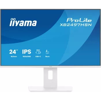 iiyama ProLite XB2497HSN-W1 23,8 polegadas Full HD IPS monitor com docking USB-C, 100Hz, altura ajustável