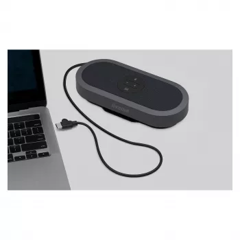 IIYAMA WP-MEET03M transmissor de apresentação sem fios com matriz de 8 microfones, 4K UHD, USB-C, preto