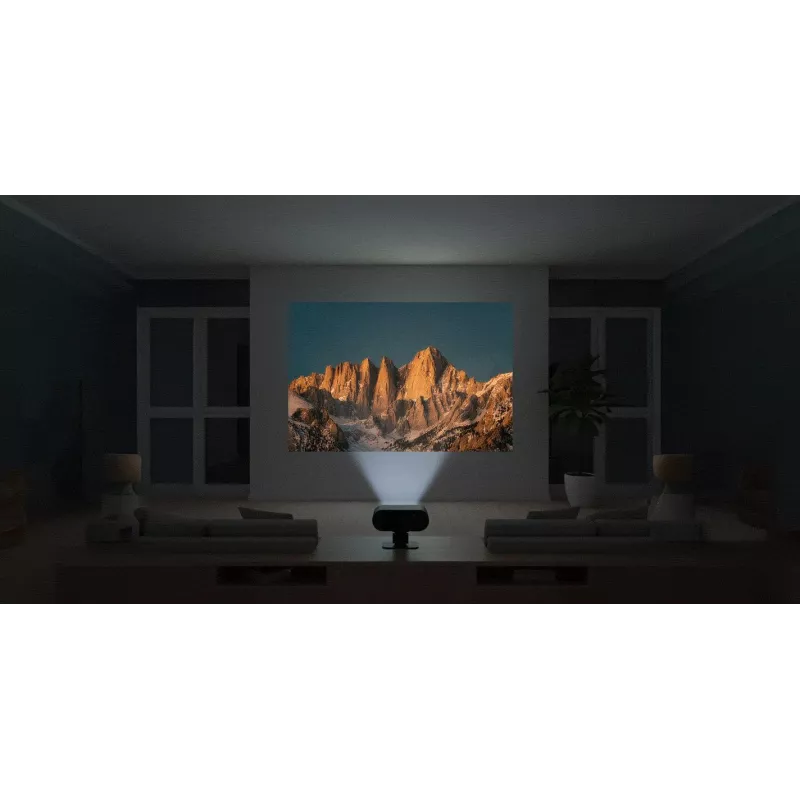 Projetor LCD ŠILELIS PB-1 HD 1280x720, 200 lúmenes ANSI, LED, HDMI, USB, altifalante 3W