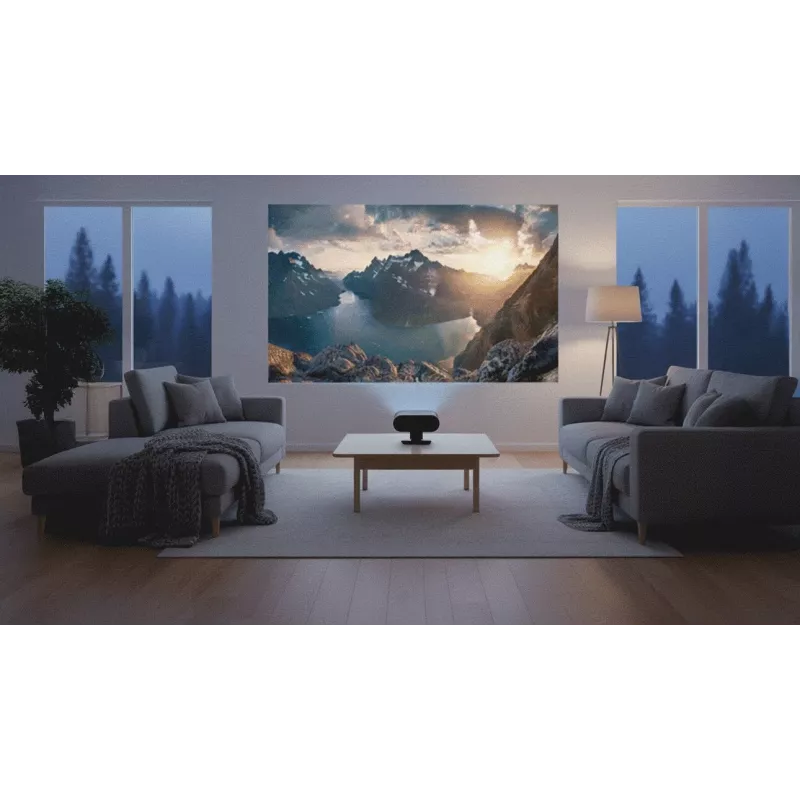 Projetor LCD ŠILELIS PB-1 HD 1280x720, 200 lúmenes ANSI, LED, HDMI, USB, altifalante 3W