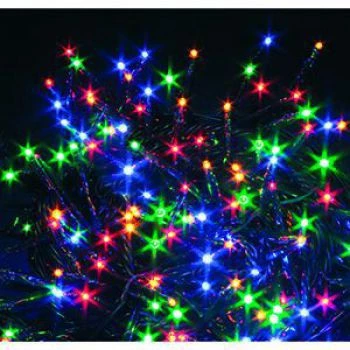 Fio de luzes LED multicolor iLike 100 com cabo verde 3 m