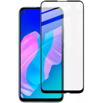 iLike Película de vidro temperado 2.5D Full Glue com moldura preta para Huawei P40 Lite E