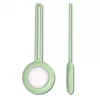 Capa com argola para chaveiro em silicone iLike para AirTag, verde