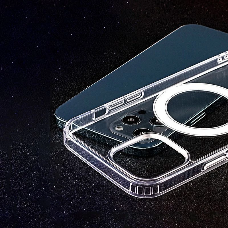 Capa Mag anti-impacto iLike 1,5 mm para Samsung Galaxy A17 4G / A17 5G transparente Big Hole