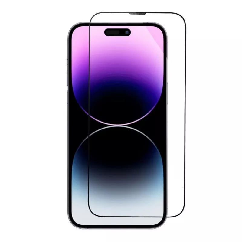 Vidro Temperado 5D Full Glue iLike para iPhone 13 / 13 Pro / 14 Preto + Aplicador