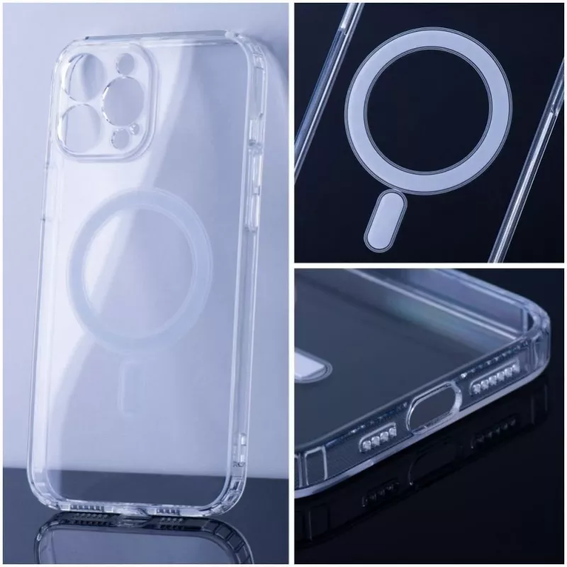 Capa iLike para Apple iPhone 16 Pro Clear Mag compatível com MagSafe transparente