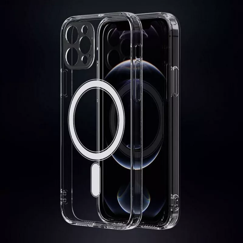 Capa iLike para Apple iPhone 16 Pro Clear Mag compatível com MagSafe transparente
